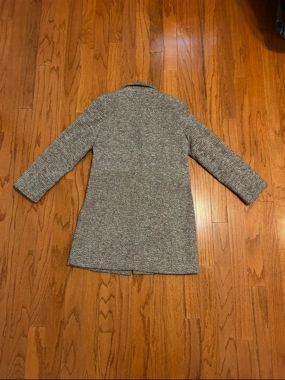 tea n rose Black & White Herringbone Blazer
